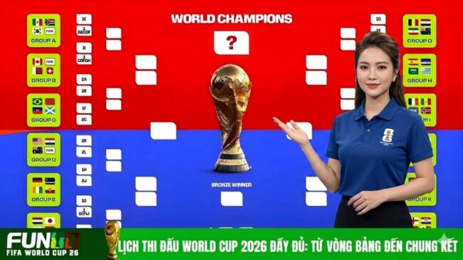 Cập nhật lịch thi đấu world cup 2026 cho fan bóng đá