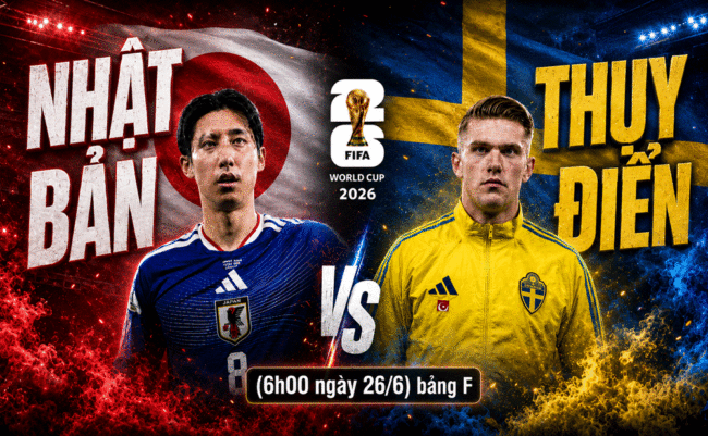 Nhật Bản vs Thụy Điển